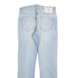 TRUE RELIGION Womens Slim Light Blue Denim Jeans W28 L28 Zip Casual Stretch