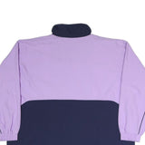 ALEX ATHLETICS Womens Lilac & Navy Zip Jacket XL Polyester Blend Colourblock