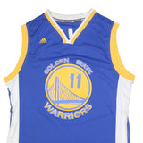ADIDAS Mens Blue & Yellow Golden State Warriors Basketball Jersey L Sleeveless