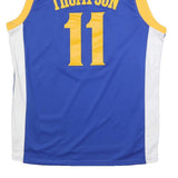 ADIDAS Mens Blue & Yellow Golden State Warriors Basketball Jersey L Sleeveless