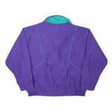 WOOLRICH Womens Purple & Teal Retro Lightweight Zip Jacket L Polyester