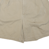 TOMMY HILFIGER Womens Shorts Beige Casual Plain XL W36 Lightweight Cotton Blend