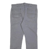 CARHARTT Mens Cotton Blend Grey Regular Straight Fit Trousers W36 L32 Workwear