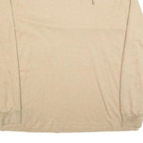 POLO RALPH LAUREN Mens Beige Long Sleeve Crew Neck T-Shirt XL Cotton Blend