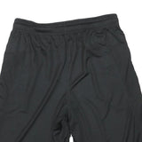 REEBOK Mens Shorts Black Casual L W26 Sports Logo Regular Fit Polyester