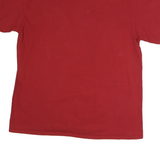 DISNEY Mens Red Mickey Mouse Graphic T-Shirt XL Short Sleeve Crew Neck