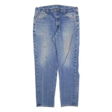 CARHARTT Mens Regular Fit Blue Denim Jeans W36 L32 Classic Cotton Zip