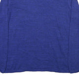 TOMMY JEANS Mens Blue Plain Cotton Blend Crew Neck Basic Knit Jumper XL Casual
