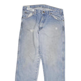 DICKIES Mens Regular Fit Light Blue Denim Jeans W34 L32 Cotton Blend Zip