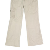 BLUE BASIC Womens Cotton Blend Beige Regular Fit Straight Leg Trousers W32 L32