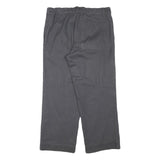 MARSUM Mens Cotton Blend Relaxed Grey Trousers W34 L27 Button Closure Workwear