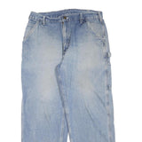 CARHARTT Womens Regular Fit Blue Denim Jeans W36 L30 Utility Workwear