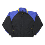 TN MOUNTAIN Mens Black & Blue Outdoor Jacket XL Polyester Blend Zip Colourblock