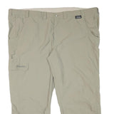SCHOFFEL Mens Beige Polyester Blend Regular Wide-Leg Trousers W48 L26 Outdoor