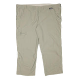 SCHOFFEL Mens Beige Polyester Blend Regular Wide-Leg Trousers W48 L26 Outdoor