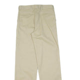 DICKIES Mens Cotton Beige Regular Straight Trousers W28 L30 Workwear Classic Fit