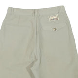 DOUBLE LEAGUE Womens Shorts Beige Casual Plain S W26 Summer Embroidered Logo