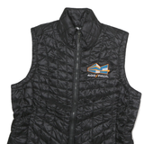 THE NORTH FACE Womens Black Quilted Jacket M Polyester Zip Outdoor Vest