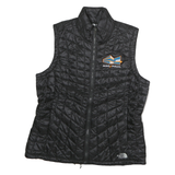THE NORTH FACE Womens Black Quilted Jacket M Polyester Zip Outdoor Vest