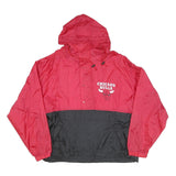 HARBOR MASTER Mens Red & Black Chicago Bulls Windbreaker Jacket XL Nylon