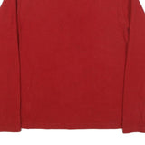 THE NORTH FACE Mens Red Pullover Patterned 1/4 Zip Jumper Size L Outdoor