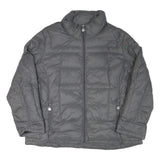 CALVIN KLEIN Womens Grey Nylon Zip Jacket 2XL Lightweight Puffer Outerwear