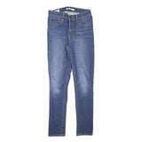 LEVI'S Womens Blue Slim Skinny Denim Medium W24 L27 Stretch Cotton Blend Jeans