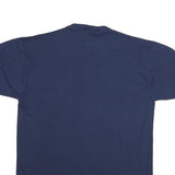 RUSSELL ATHLETIC Mens Navy Blue Indians Graphic T-Shirt M Short Sleeve Crew Neck