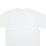 SOFFE Mens Grey Crew Neck Short Sleeve Graphic T-Shirt S Cotton Blend Casual