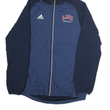 ADIDAS Mens Navy Blue LMU Softball Hooded Jacket S Polyester Blend Sportswear