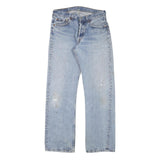 LEVI'S 501 Mens Jeans Blue Regular Straight Denim Light W29 L30 Classic Fit