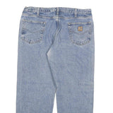 CARHARTT Mens Jeans Blue Relaxed Straight Denim Medium W40 L32 Workwear Casual