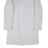 ZARA Mens Grey Wool Blend Slim Jacket S Plain Button Closure Contemporary