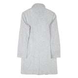 ZARA Mens Grey Wool Blend Slim Jacket S Plain Button Closure Contemporary