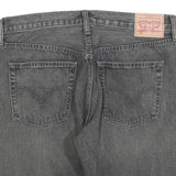 LEVI'S Womens Grey Denim Casual Shorts L W34 Distressed Cuffed Hem