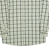 WRANGLER Mens Green & White Check Shirt XL Long Sleeve Cotton Comfortable Casual
