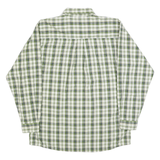 WRANGLER Mens Green & White Check Shirt XL Long Sleeve Cotton Comfortable Casual