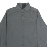 G-STAR Mens Grey Casual Shirt L Cotton Long Sleeve Button Collar