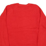 VAN HEUSEN Womens Red Plain Acrylic Crew Neck Basic Knit XL Jumper Soft