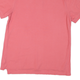 CHAPS Mens Pink Short Sleeve Plain L Cotton Polo Shirt Casual Classic