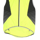 DECATHLON Mens Yellow & Black Cycling Gilet S Polyester Zip Reflective