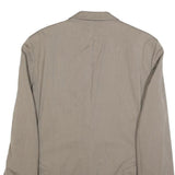 JOOP! Mens Beige Casual Jacket L Woven Button Closure Two Button Design
