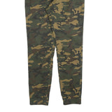 CLOCKHOUSE Mens Slim Camouflage Drawstring Cotton Blend Trousers W34 L30 Casual