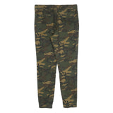 CLOCKHOUSE Mens Slim Camouflage Drawstring Cotton Blend Trousers W34 L30 Casual