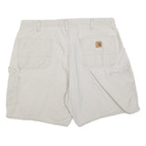 CARHARTT Mens White Casual Cotton Blend Shorts XL W38 Workwear Utility