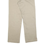 DICKIES Mens Regular Fit Beige Workwear Cotton Blend Trousers W32 L30 Zip