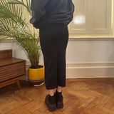 Unbranded Midi Skirt - 28W UK 8 Black Viscose