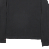 TOMMY HILFIGER Womens Black Plain V-Neck Basic Knit M Cotton Blend Jumper