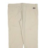 DICKIES Mens Cotton Blend Beige Relaxed Straight Trousers W40 L32 Workwear
