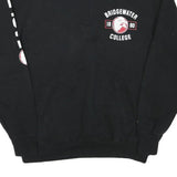 CHAMPION Mens Black Bridgewater College Half Zip L Sweatshirt Logo Comfort